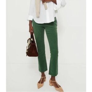 Tuckernuck Women's Corduroy Ashford Kick Flare Pants Green Stretch XS $148
